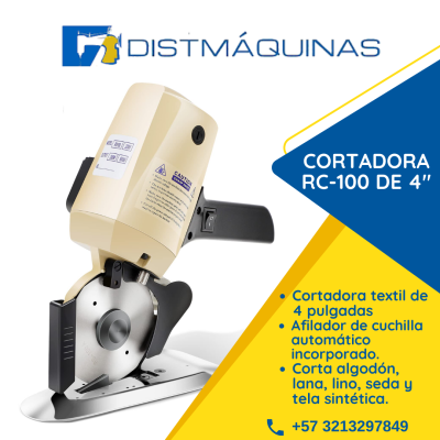 CORTADORA DE TELA RC100 4 PULGADAS