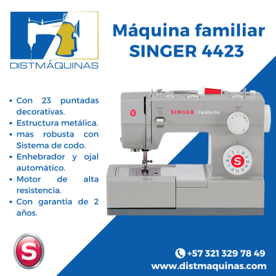 Maquina Familiar Singer 4423 facilita pro