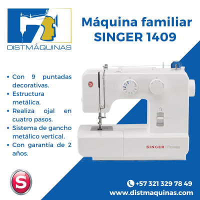 Máquina Familiar Singer 1409 promise